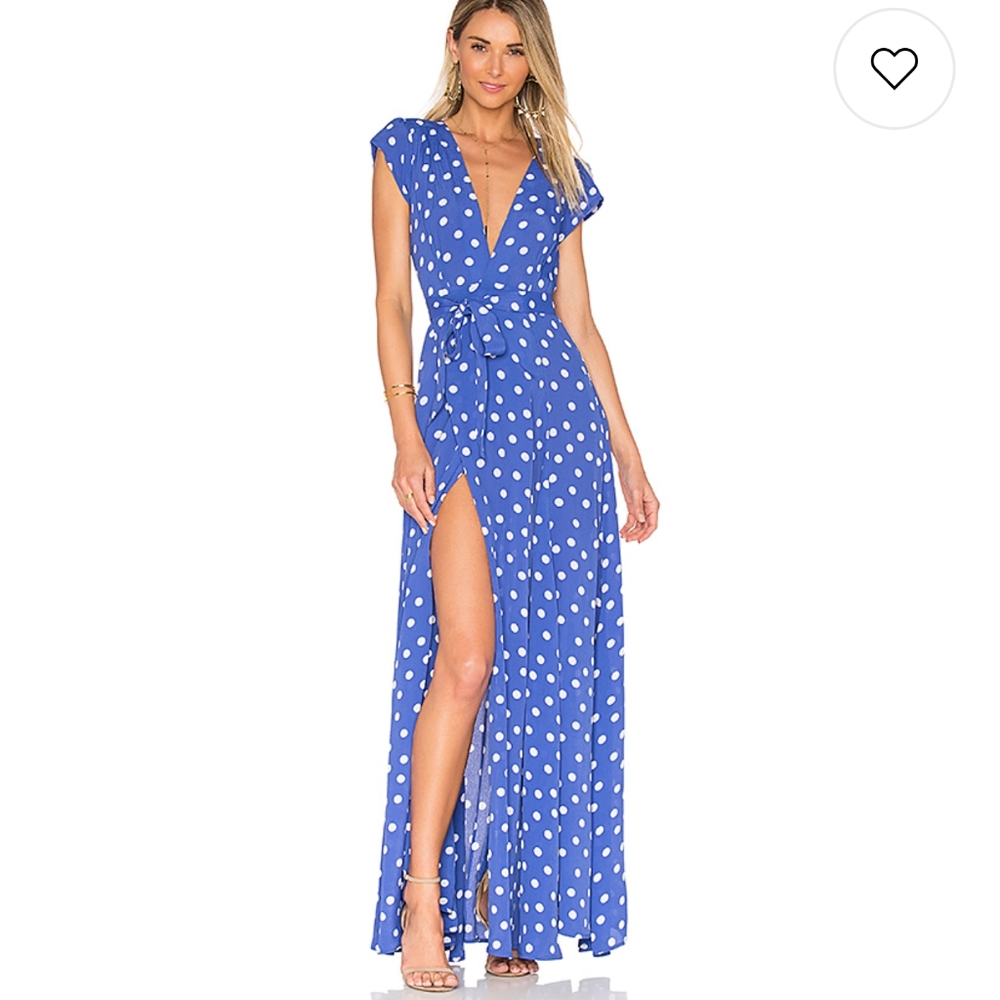 Tularosa Sid Wrap Dress S Robin Dot